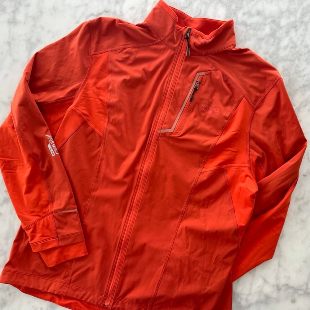 Mountain Hardwear Effusion Power Jacket Orange Mens Large Run Run Gym